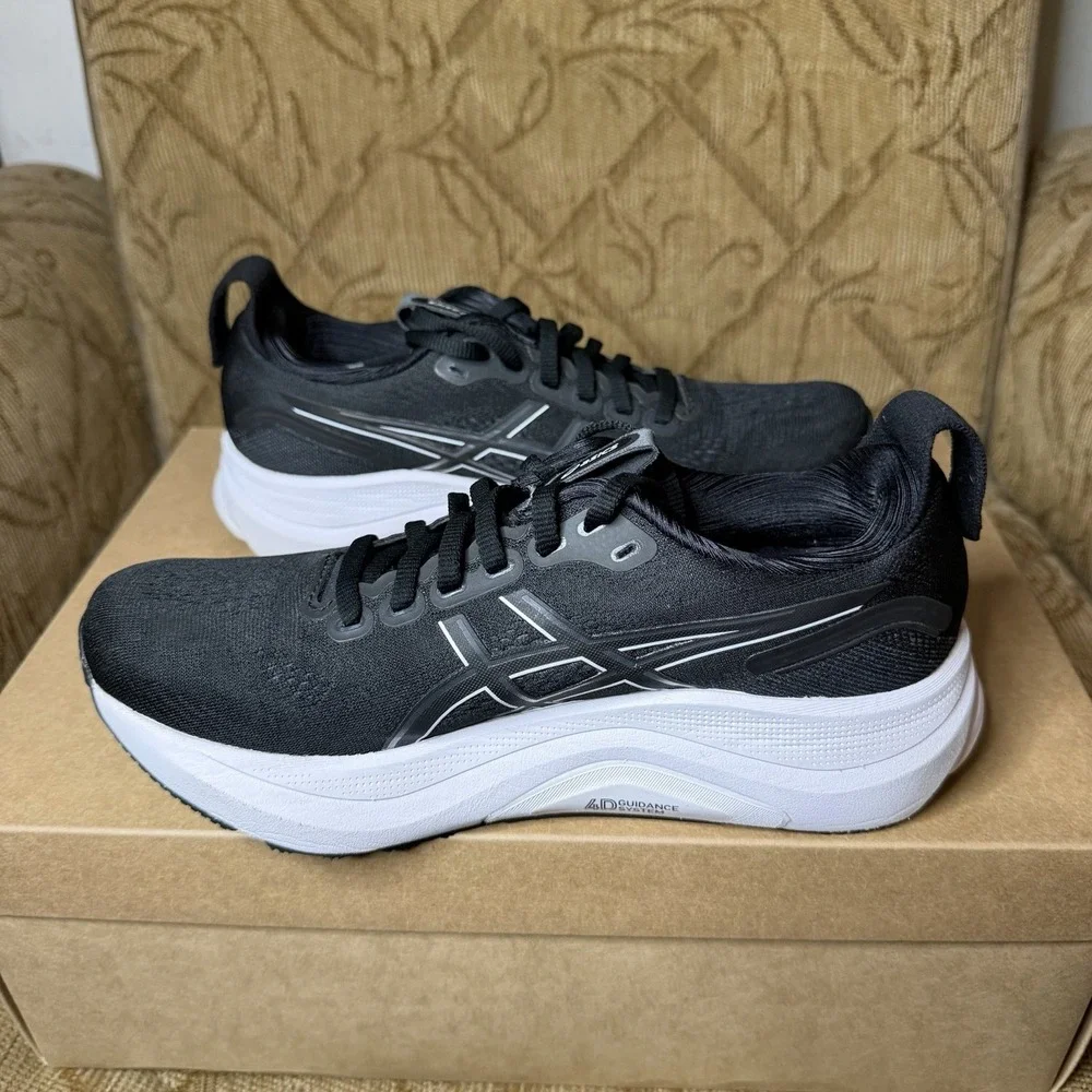 Asics Gel-Kayano 32 Running Shoes In Black & White Women's Size 8 W 1012B839 - Picture 3 of 8